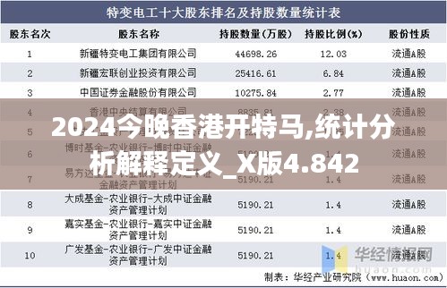 2024今晚香港开特马,统计分析解释定义_X版4.842