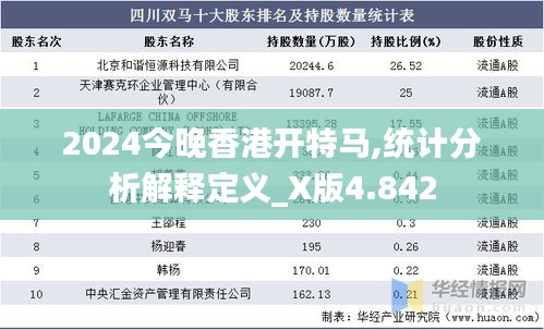 2024今晚香港开特马,统计分析解释定义_X版4.842