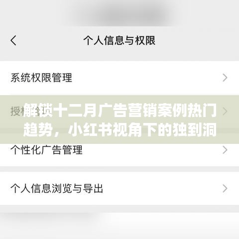 小红书视角下的十二月广告营销案例热门趋势洞察