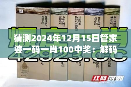 猜测2024年12月15日管家婆一码一肖100中奖:解码彩票市场的奥秘与参考价值