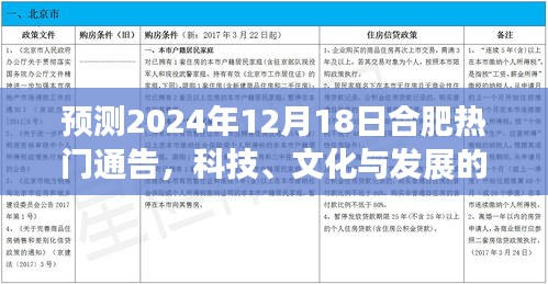 合肥科技文化交汇点,预测未来通告发展动态,时间指向2024年12月18日