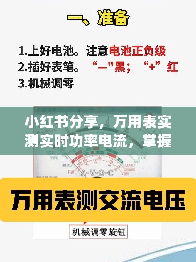 小红书分享,万用表实测未来电工技能——实时功率电流掌握指南(专享日期,2024年12月22日)