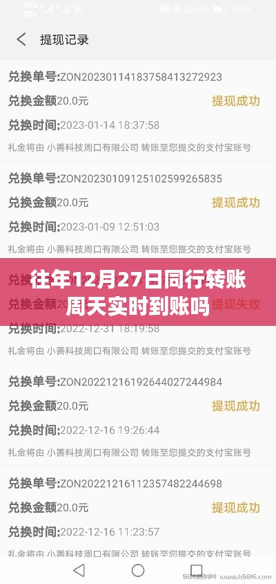 关于同行转账在周天实时到账的问题探讨