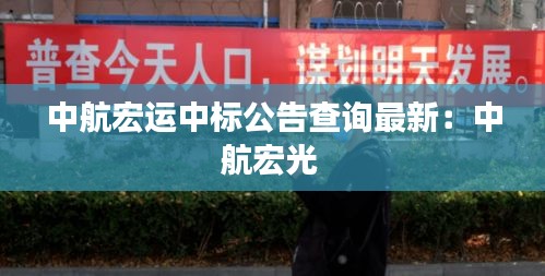 中航宏运中标公告查询最新:中航宏光