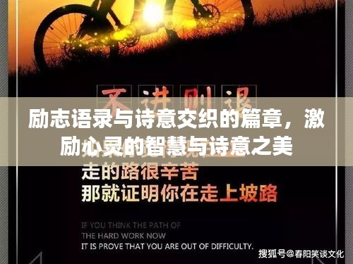 励志语录与诗意交织的篇章,激励心灵的智慧与诗意之美