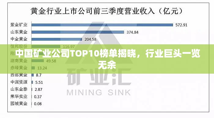 中国矿业公司TOP10榜单揭晓，行业巨头一览无余