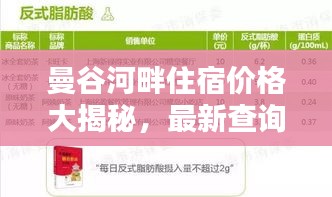 曼谷河畔住宿价格大揭秘,最新查询报告!