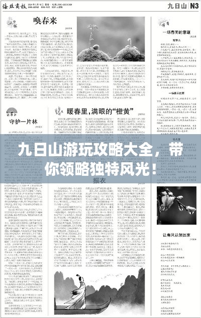 九日山游玩攻略大全,带你领略独特风光!
