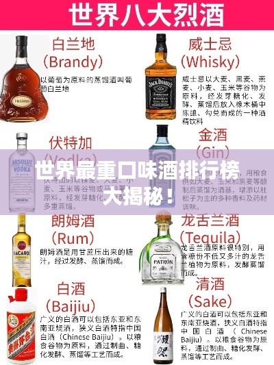 世界最重口味酒排行榜大揭秘!