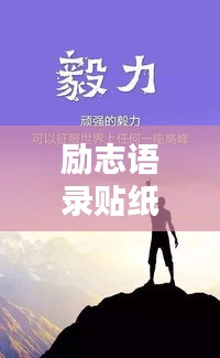 励志语录贴纸点亮人生，激发无限动力组合，开启新征程！