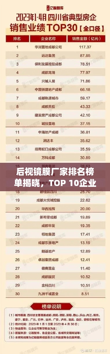 后视镜膜厂家排名榜单揭晓,TOP 10企业榜单重磅出炉!