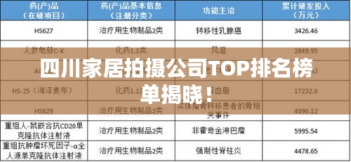 四川家居拍摄公司TOP排名榜单揭晓!