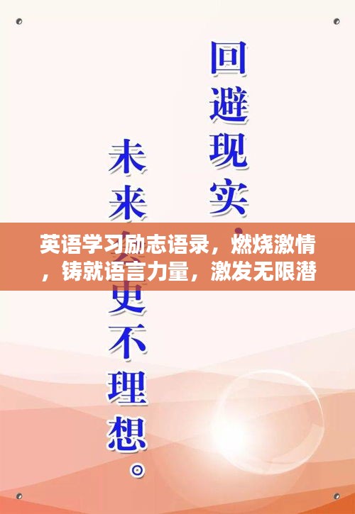 英语学习励志语录，燃烧激情，铸就语言力量，激发无限潜能！