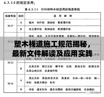 塑木栈道施工规范揭秘,最新文件解读及应用实践