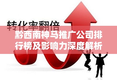 黔西南神马推广公司排行榜及影响力深度解析
