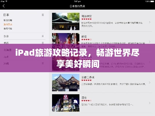 iPad旅游攻略记录,畅游世界尽享美好瞬间
