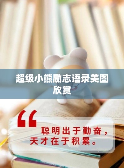 超级小熊励志语录美图欣赏