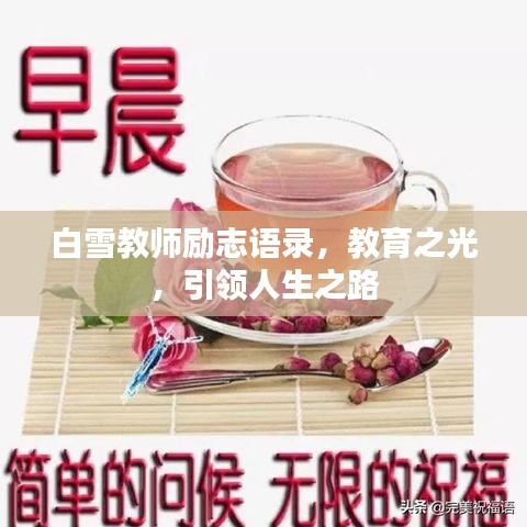 白雪教师励志语录,教育之光,引领人生之路
