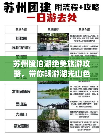 苏州镜泊湖绝美旅游攻略，带你畅游湖光山色之间！