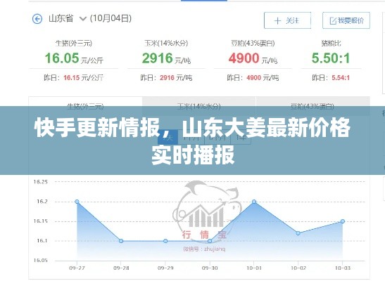 快手更新情报,山东大姜最新价格实时播报