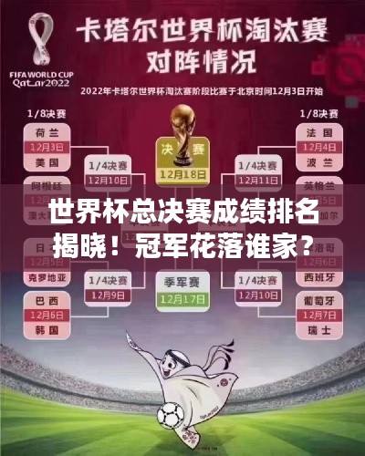 世界杯总决赛成绩排名揭晓!冠军花落谁家?