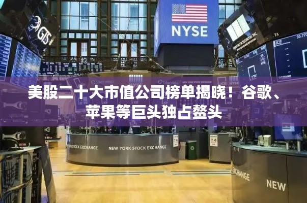 美股二十大市值公司榜单揭晓!谷歌、苹果等巨头独占鳌头
