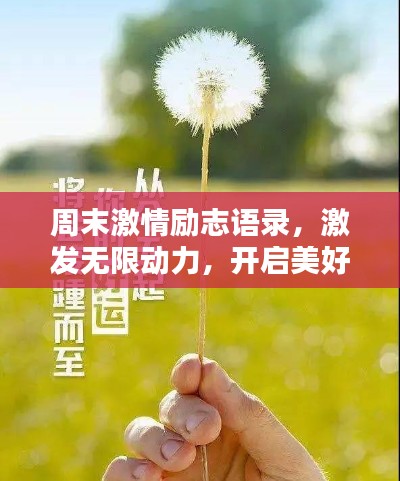 周末激情励志语录,激发无限动力,开启美好时光!