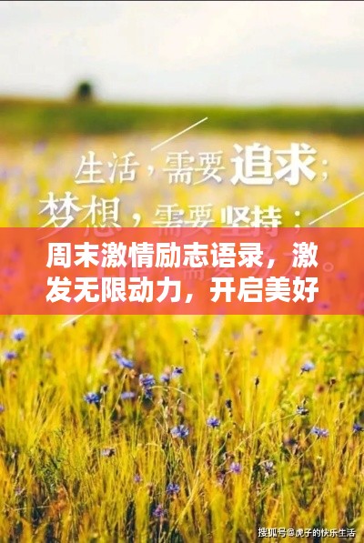 周末激情励志语录,激发无限动力,开启美好时光!