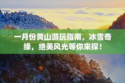 一月份黄山游玩指南,冰雪奇缘,绝美风光等你来探!