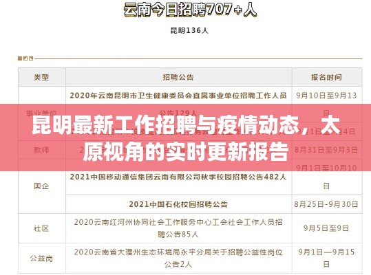昆明最新工作招聘与疫情动态,太原视角的实时更新报告