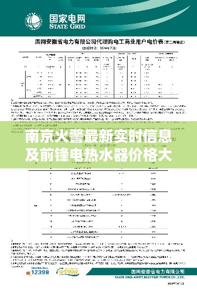 南京火警最新实时信息及前锋电热水器价格大全