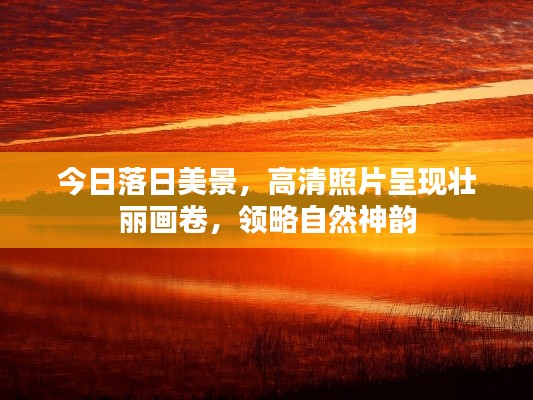 今日落日美景,高清照片呈现壮丽画卷,领略自然神韵