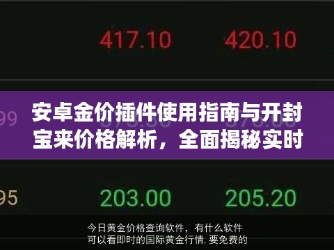 安卓金价插件使用指南与开封宝来价格解析,全面揭秘实时金价查询及市场行情解读