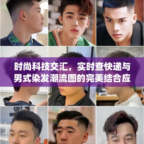 时尚科技交汇,实时查快递与男式染发潮流图的完美结合应用