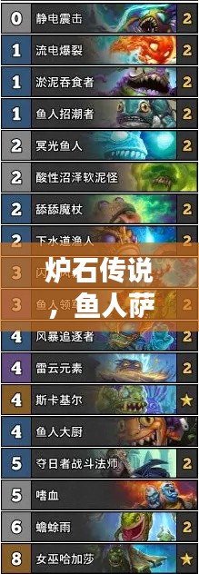 炉石传说,鱼人萨新玩法与国家实时云图深度解析