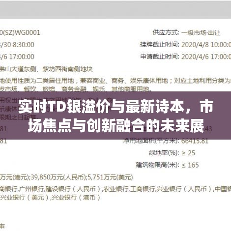 实时TD银溢价与最新诗本,市场焦点与创新融合的未来展望