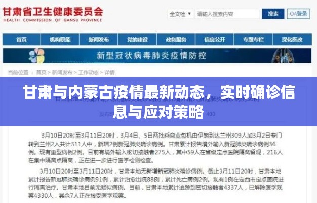 甘肃与内蒙古疫情最新动态,实时确诊信息与应对策略