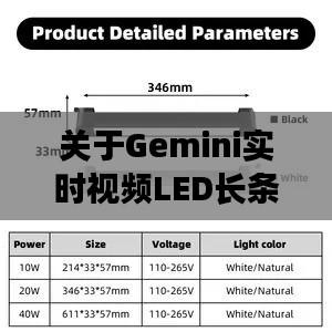 关于Gemini实时视频LED长条灯价格及规格，全面解析、实践指导与防范虚假宣传