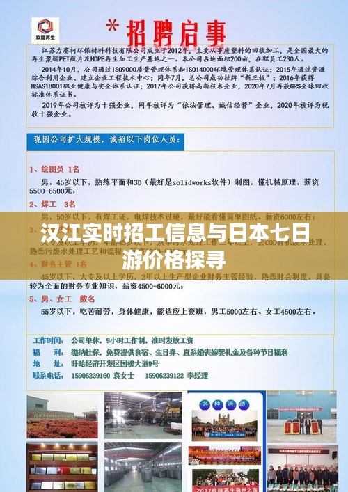 汉江实时招工信息与日本七日游价格探寻