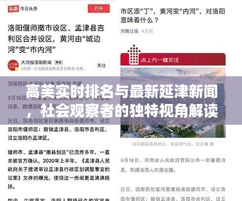 高芙实时排名与最新延津新闻,社会观察者的独特视角解读