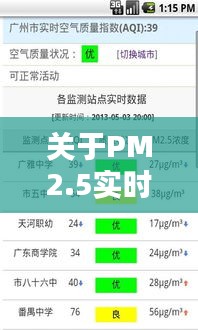 关于PM2.5实时查询下载与北京最新灾区的全面解析