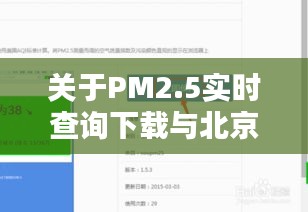 关于PM2.5实时查询下载与北京最新灾区的全面解析