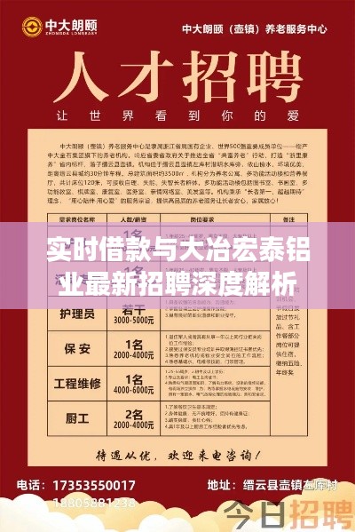 实时借款与大冶宏泰铝业最新招聘深度解析