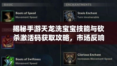 揭秘手游天龙洗宝宝技能与砍杀激活码获取攻略,市场反响及未来展望