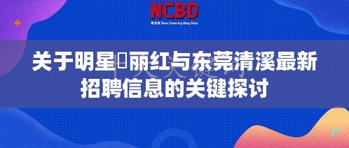 关于明星葉丽红与东莞清溪最新招聘信息的关键探讨