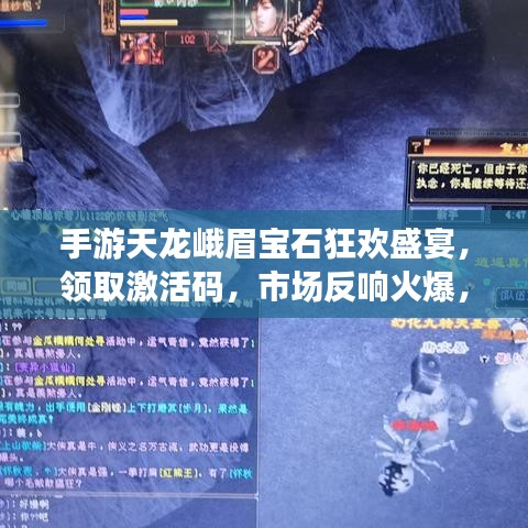 手游天龙峨眉宝石狂欢盛宴，领取激活码，市场反响火爆，未来前景展望无限