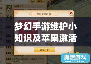 梦幻手游维护小知识及苹果激活码查询简介