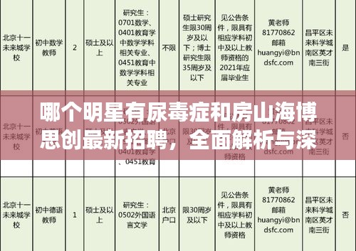 哪个明星有尿毒症和房山海博思创最新招聘,全面解析与深度探讨