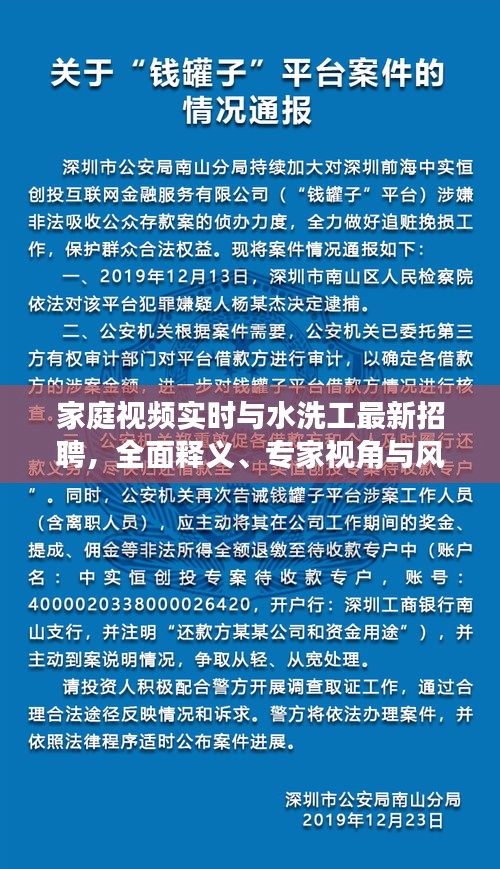 家庭视频实时与水洗工最新招聘,全面释义、专家视角与风险预警