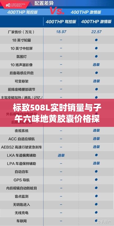 标致508L实时销量与子午六味地黄胶囊价格探讨，深度分析报告